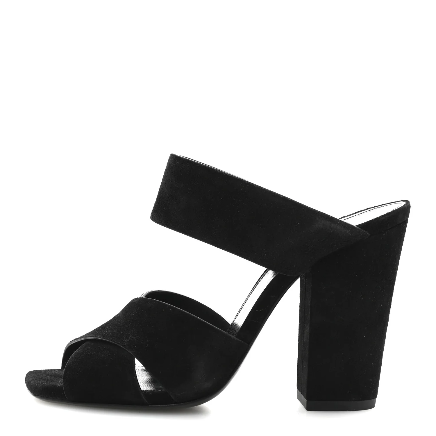 Suede Oak 100 Mule Sandals 37 Black