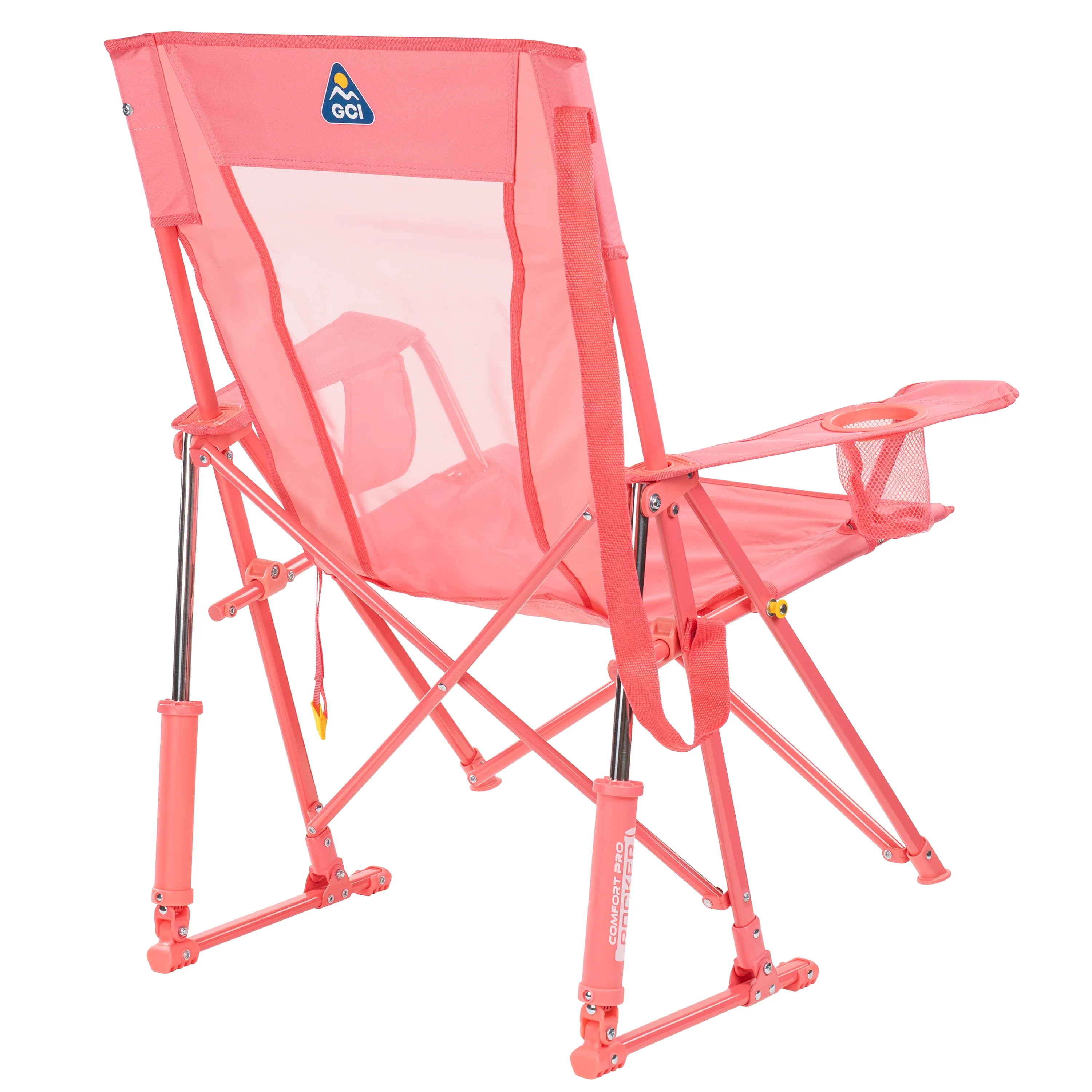 Comfort Pro Rocker Foldable Rocking Camp Chair, Blush(Blush) - Image 8
