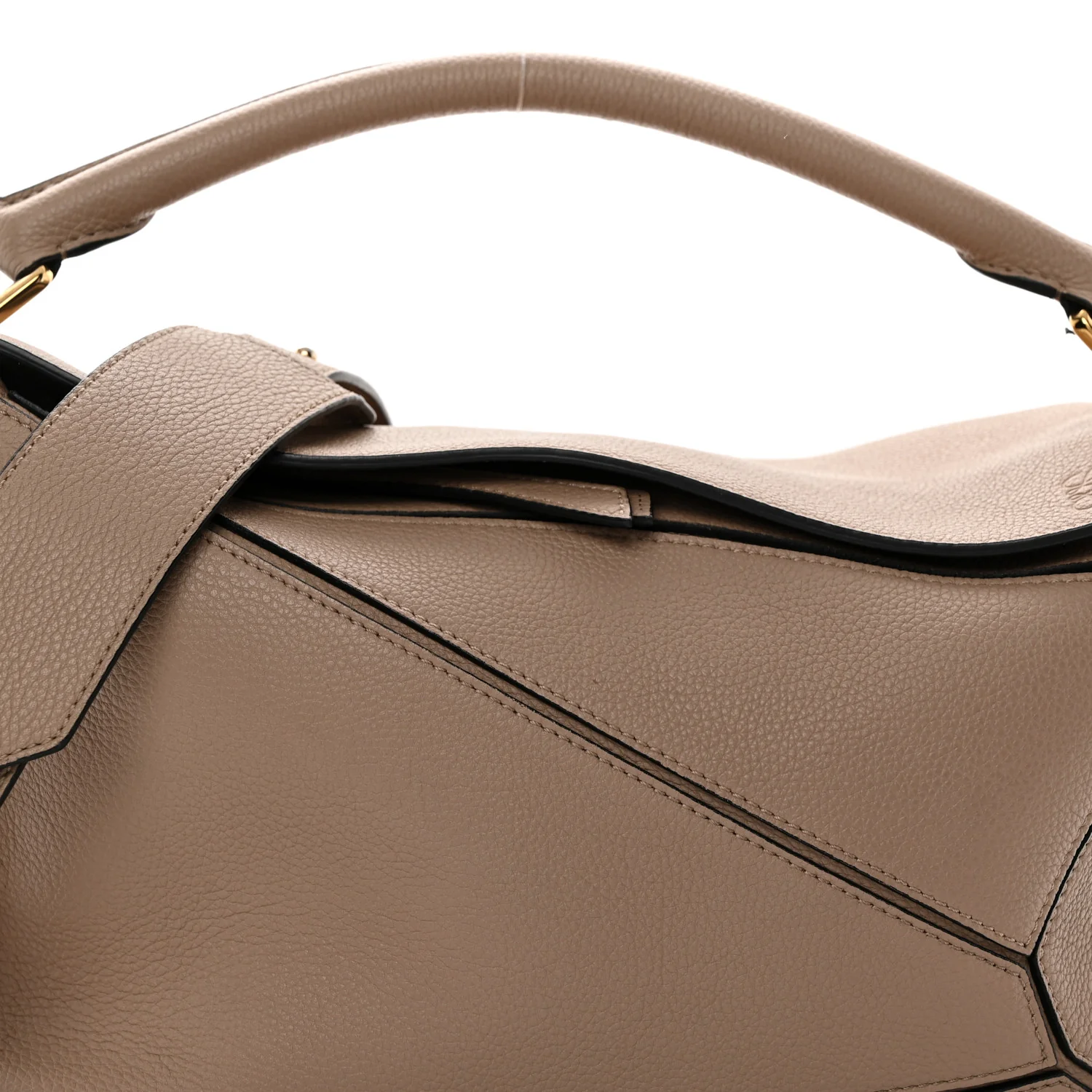 Calfskin Medium Puzzle Bag Sand