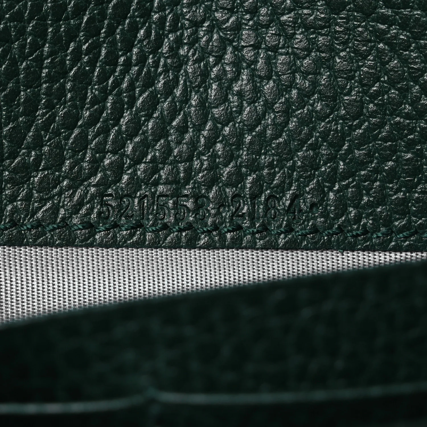 Calfskin Garden Dionysus Chain Wallet Emerald