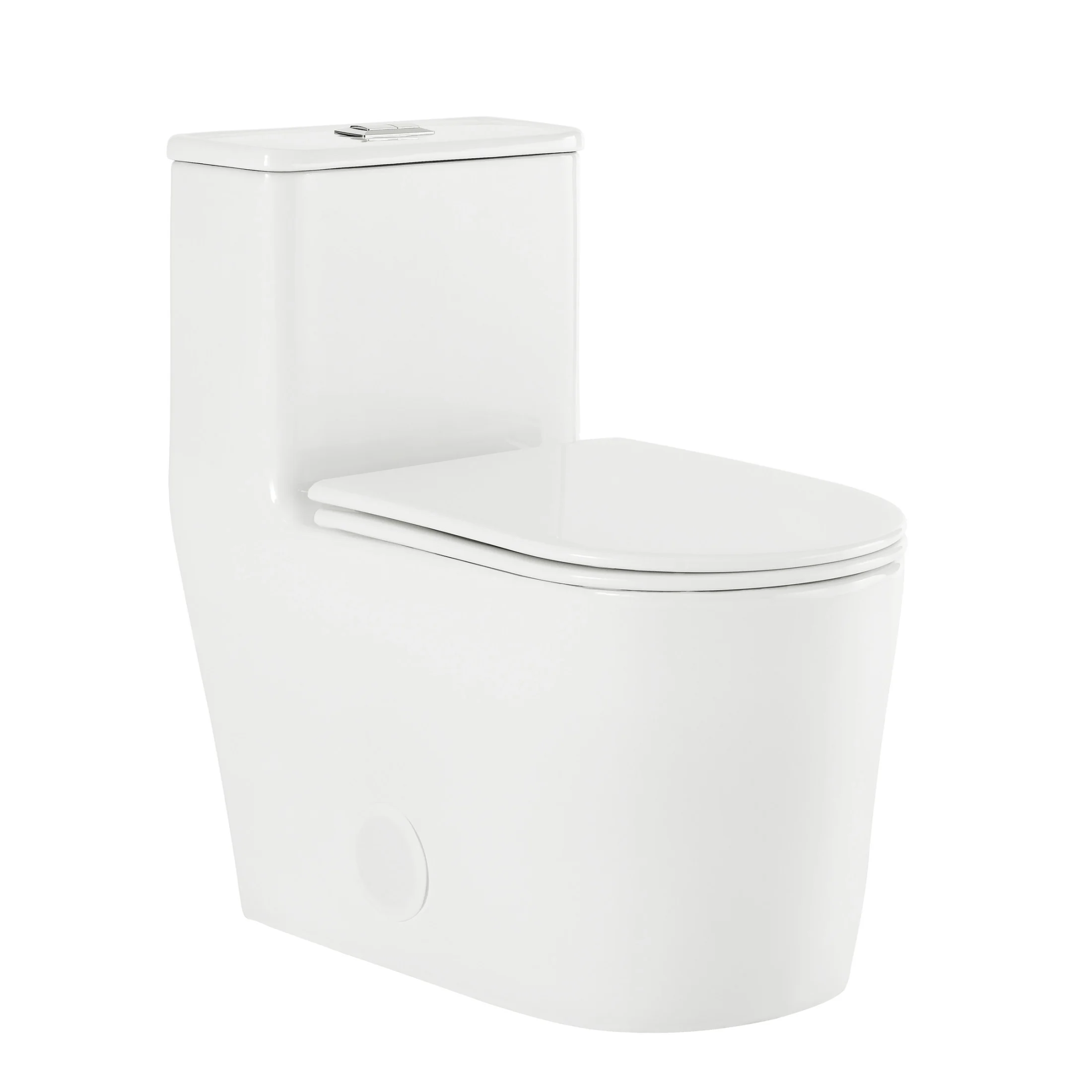 Liberte One-Piece Elongated Toilet Dual-Flush 1.1/1.6 gpf(White) - Image 8