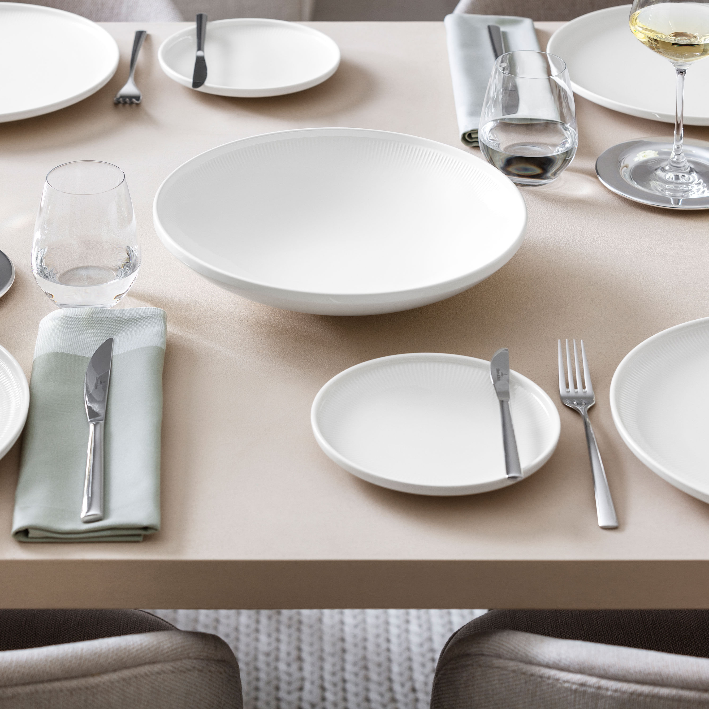 Afina Soup bowl - White, 11.5'', Premium Porcelain