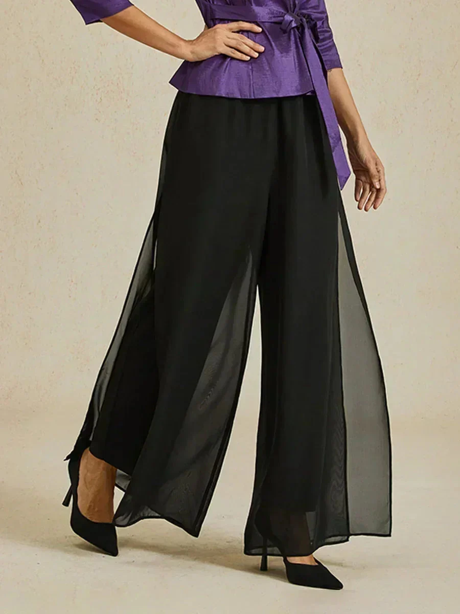 Delphine | Pantalon large fluide élégant aérien