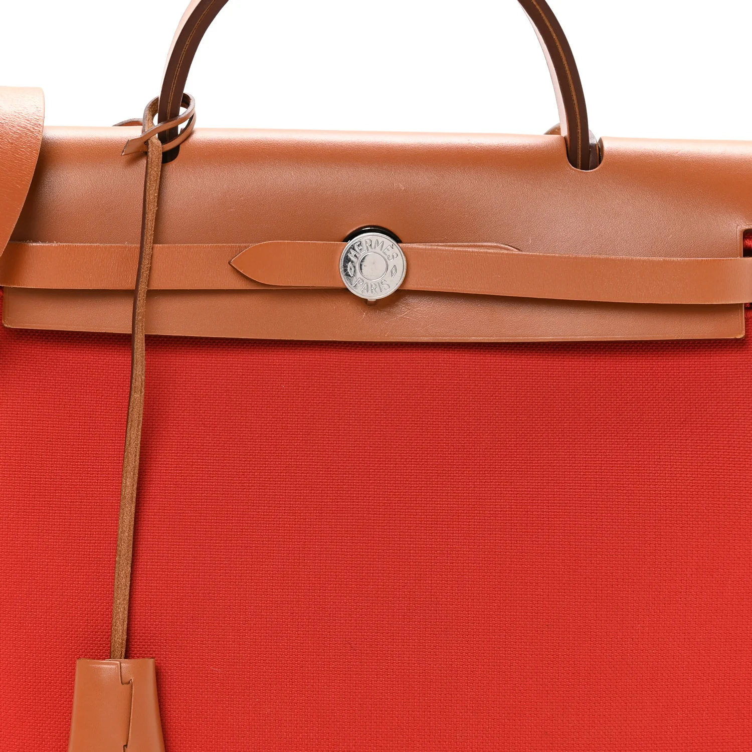 Vache Hunter Toile Herbag Zip 31 PM Rouge Tomate Natural