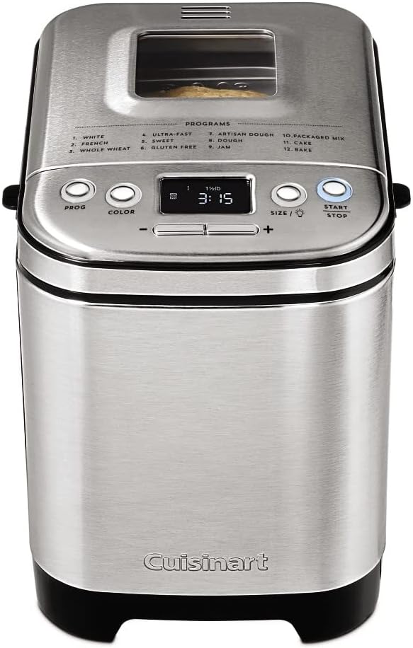 Machine à pain Cuisinart, compacte et automatique, jusqu'à 900 g de pains