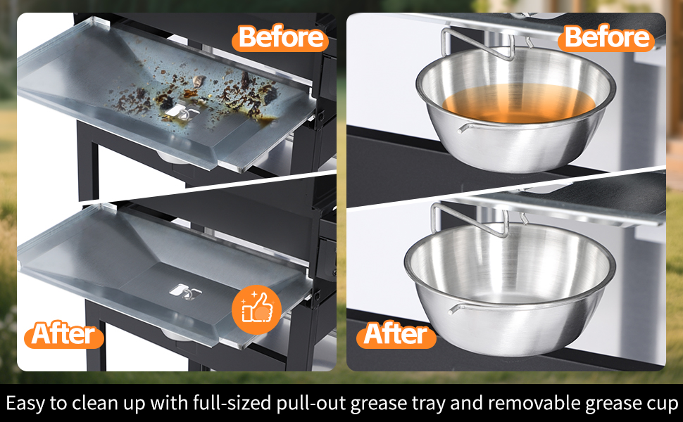 grease tray and cup