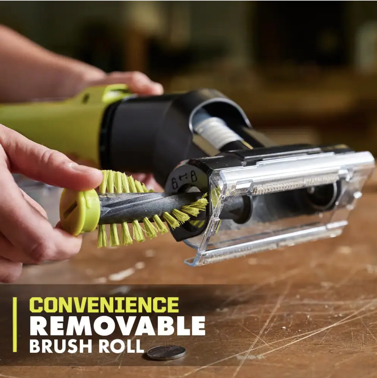 18V Cordless Hand Vacuum with Powered Brush (Tool ) Black Green (PCL700B)
