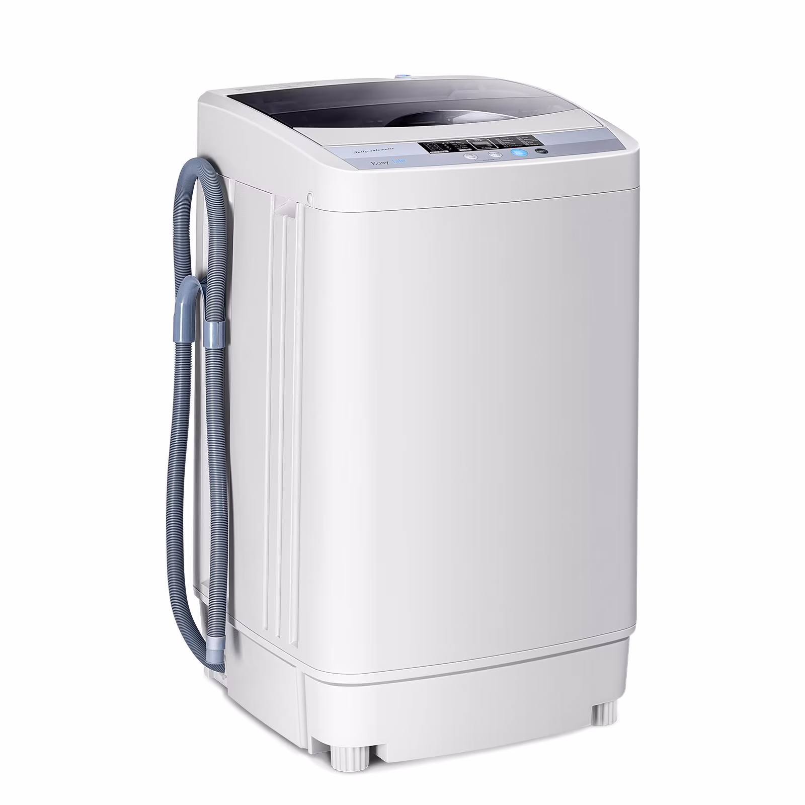 Giantex Full - Automatic Washing Machine, 1.34 Cu.ft Compact Washer W/10 Programs, 8 Water Levels & LED Panel, 9.92 lb Capacity Portable Cloth Washer and Spinner W/Drain Pump