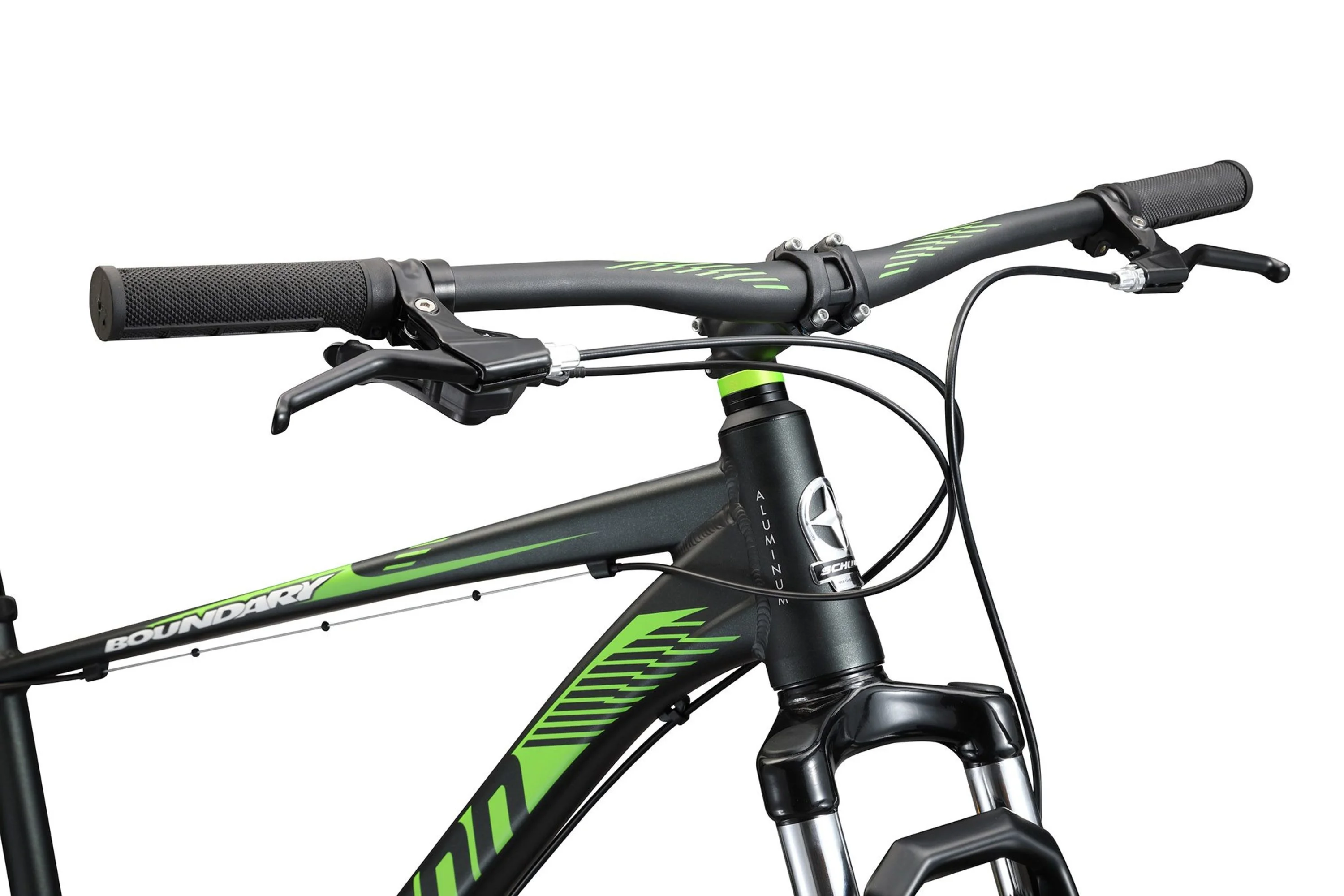 29-in. Boundary Mens Mountain Bike, Black and Green - Image 4