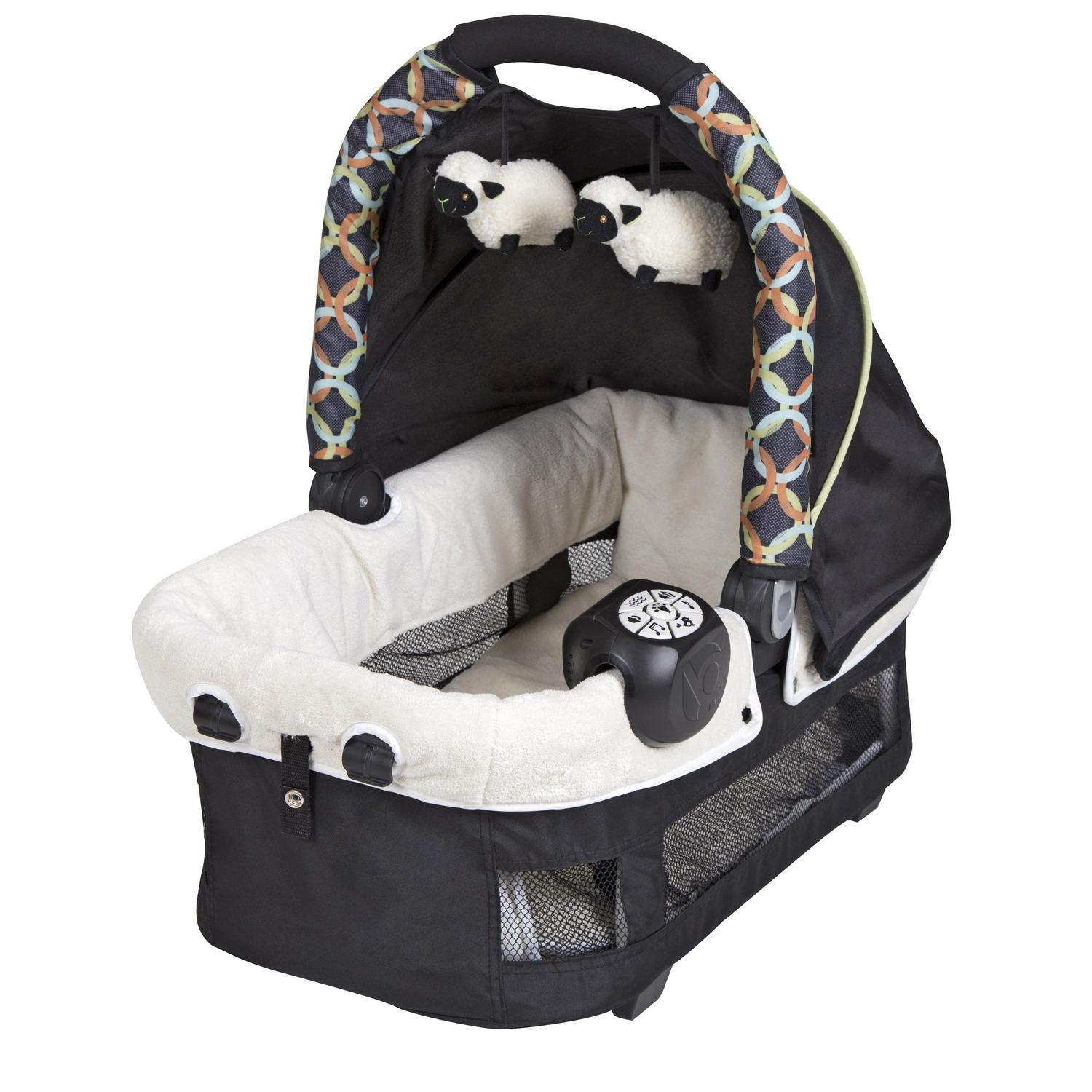 Twins Nursery Center Playard with Travel Bag Circle Tech Multi-Color Black - Image 5