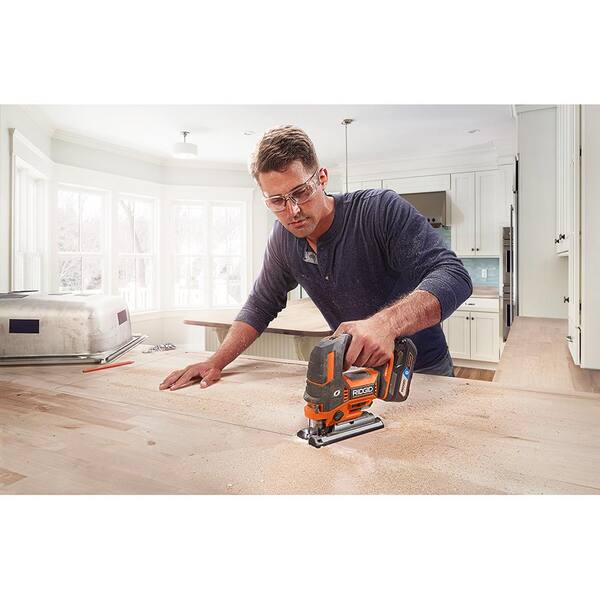 18V Brushless Cordless 3 Tool Combo Kit w/ Hammer Drill, Impact Driver, Jig Saw, Batteries, Charger Bag Image 9