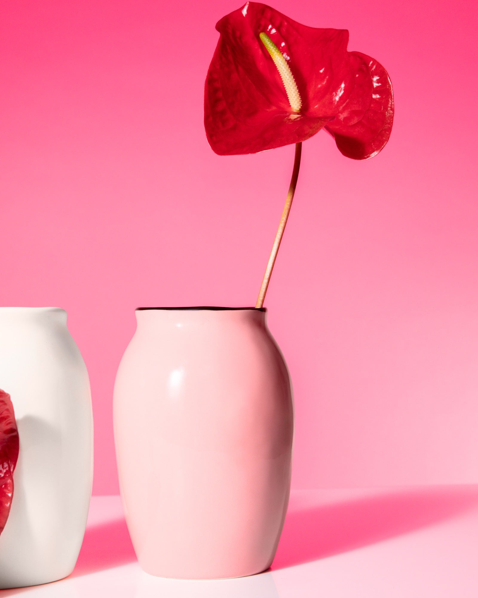 SOMBRA VASE M PINK BROWN