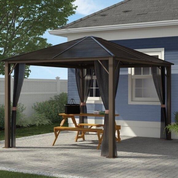 Gazebo de patio en aluminium Windermere 12 pi L x 10 pi P