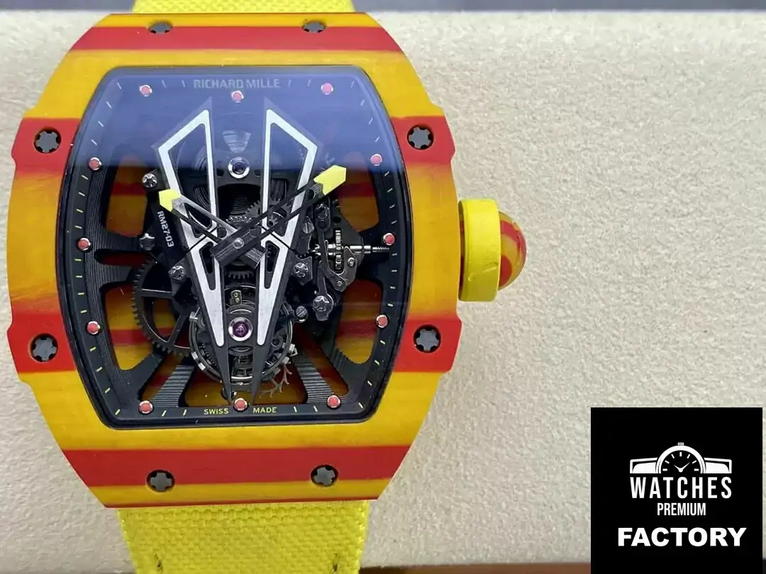 Richard Mille RM27-03 Tourbillon BBR Factory Skeleton Dial Yellow Strap