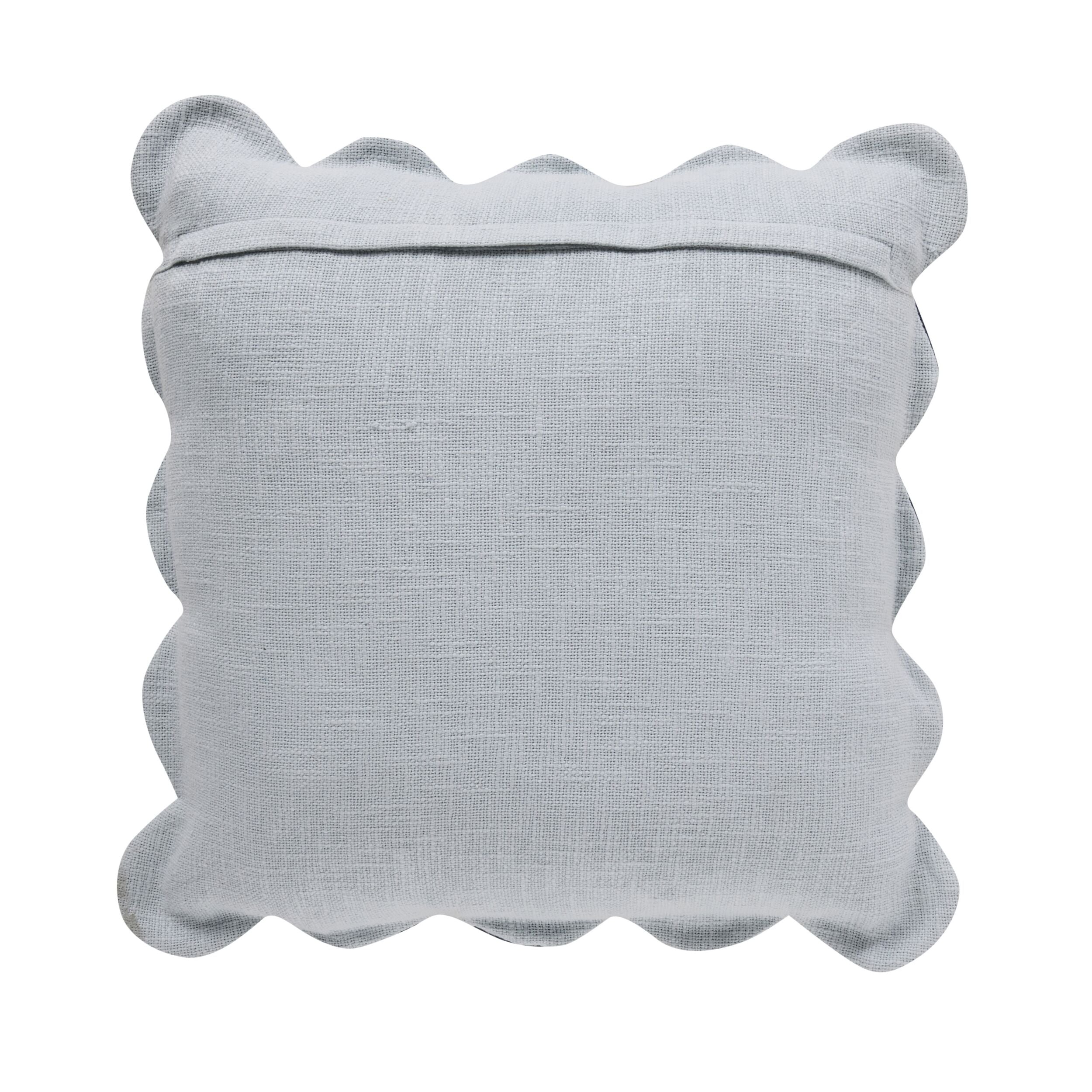 Emmie Scalloped Cushion Blues 50x50cm