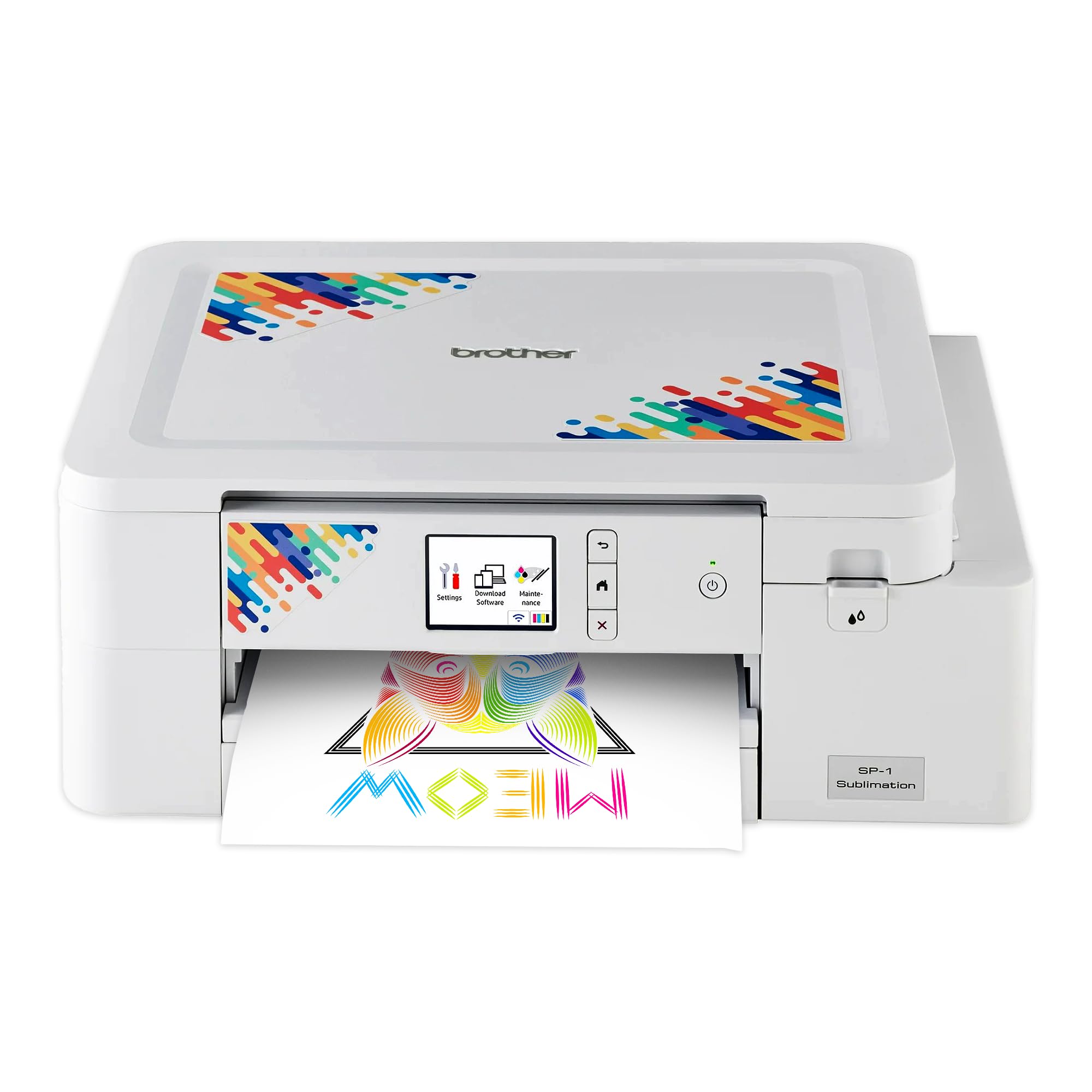 SP-1 Sublimation Printer with Full CMYK 47ml Ink Set, 10 Dye-Sublimation Transfer Sheets & Artspira Design Software