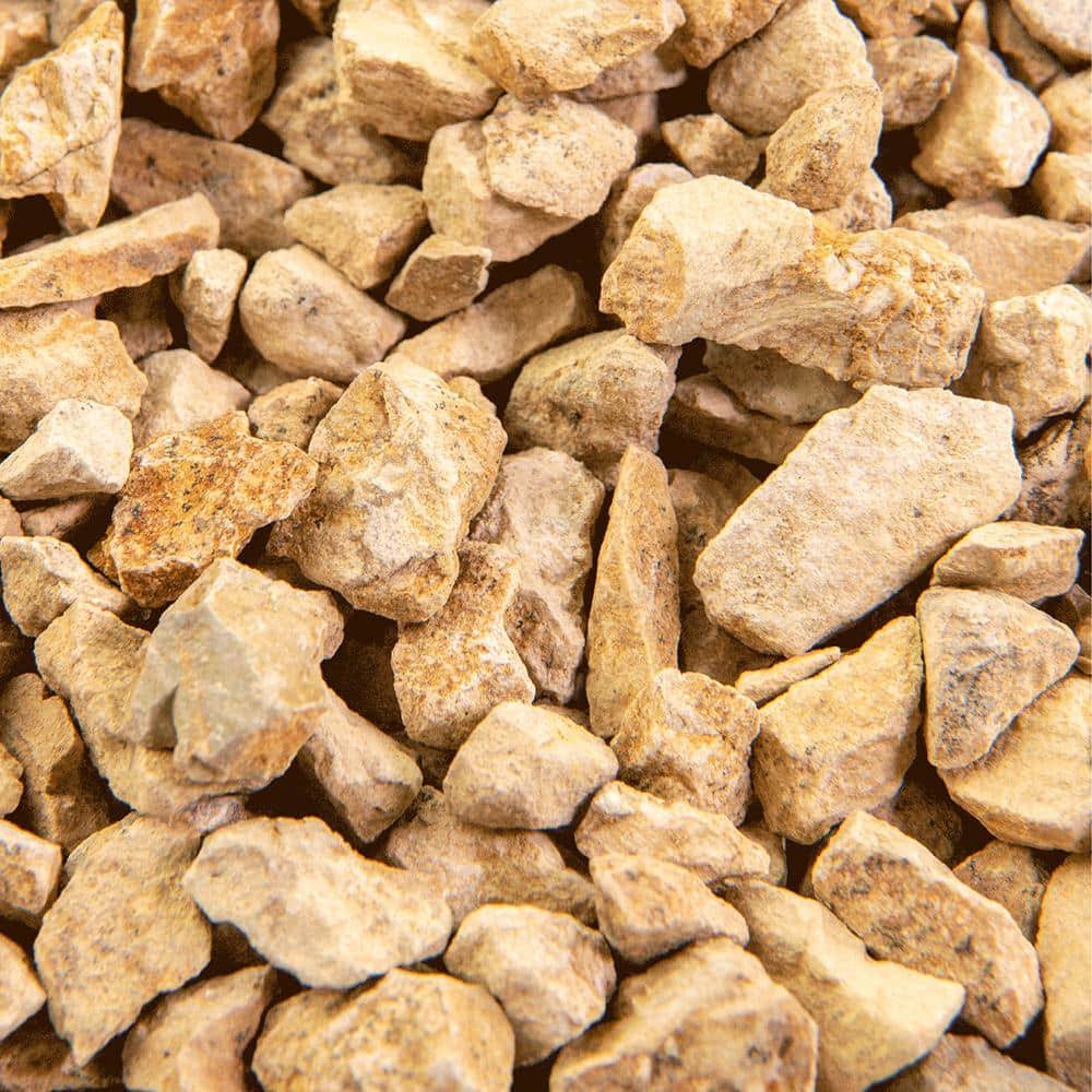 Landscape Rock and Pebble Natural Decorative Stone Gravel - 20 lbs - California Gold, 3/8