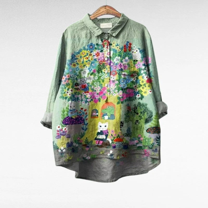 Caroline | Blouse d'été élégante Linne