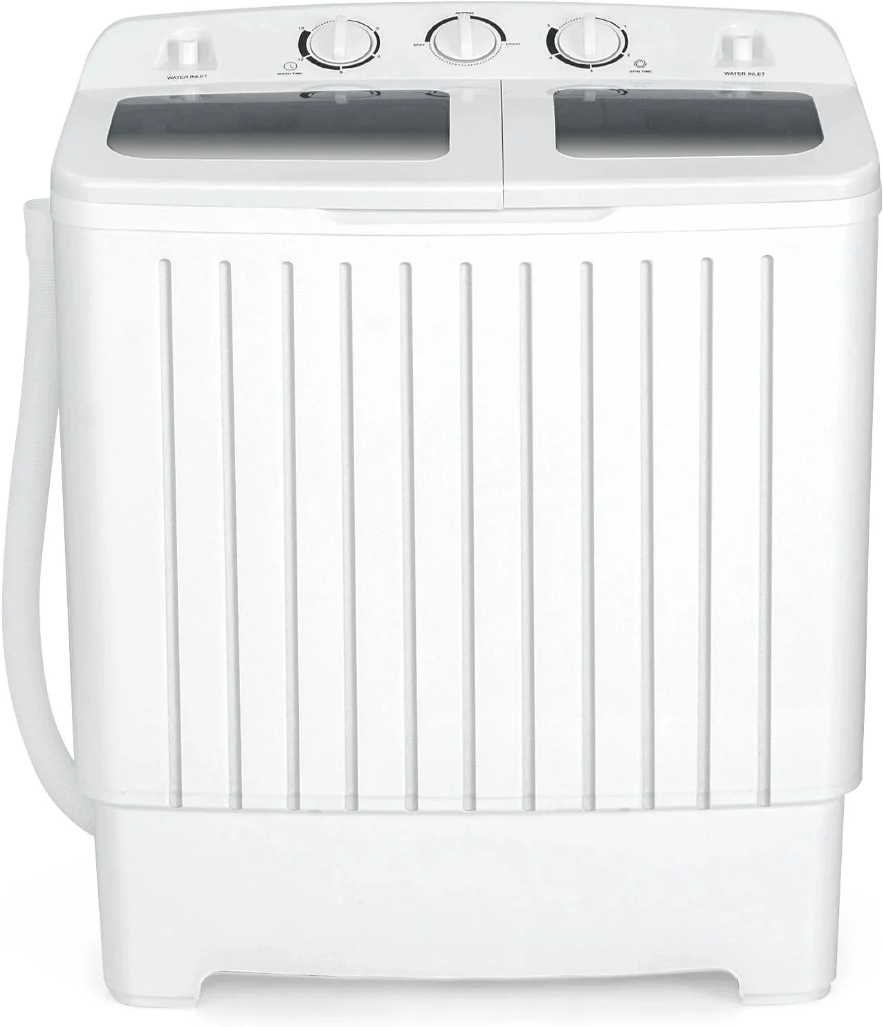 Portable Washing Machine, Twin Tub 20 lbs Capacity, WASHER(12 lbs) and SPINNER(8 lbs), Durable Design, Timer Control, Compact Laundry Washer…