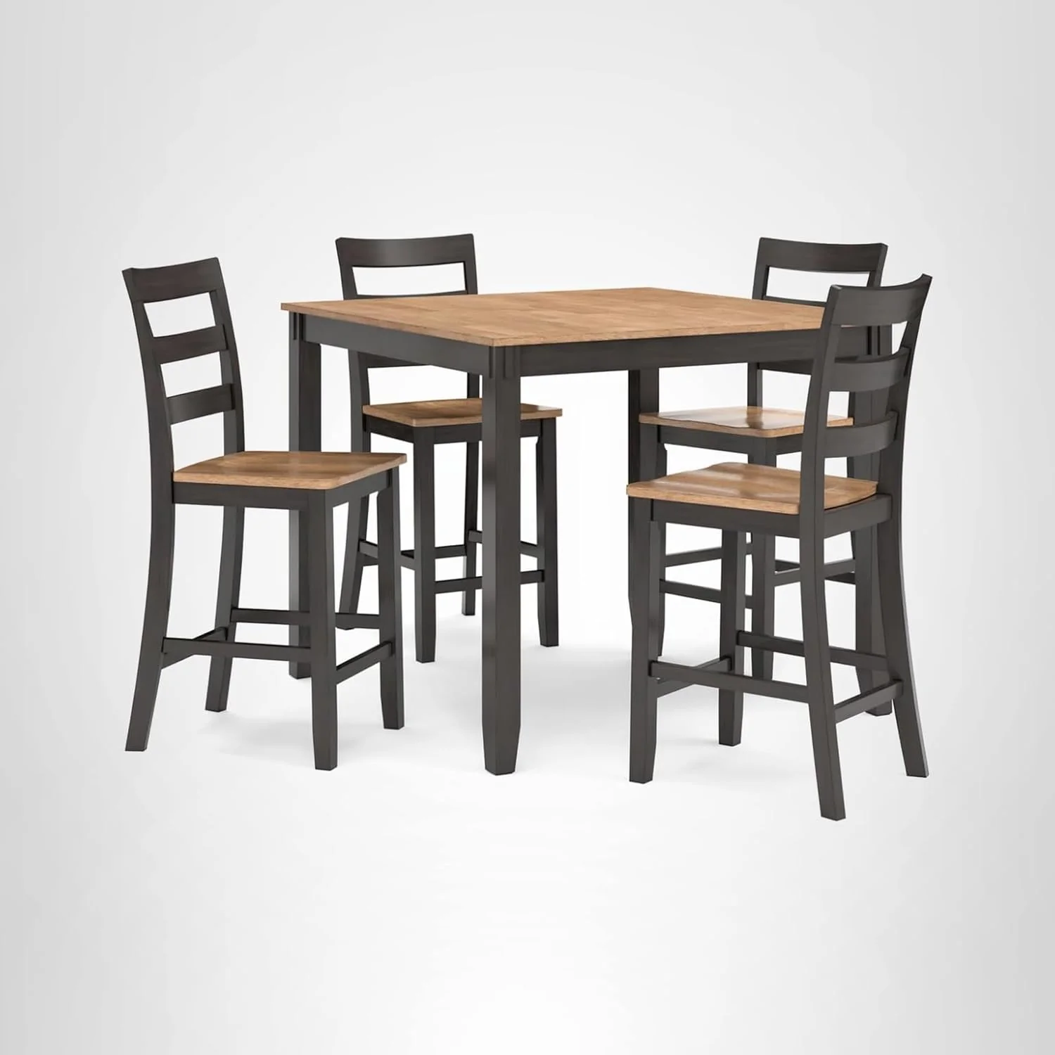 Ensemble de salle à manger 5 pièces Signature Design by Ashley Bridson comprenant une table et 4 tabourets de bar à dossier échelle