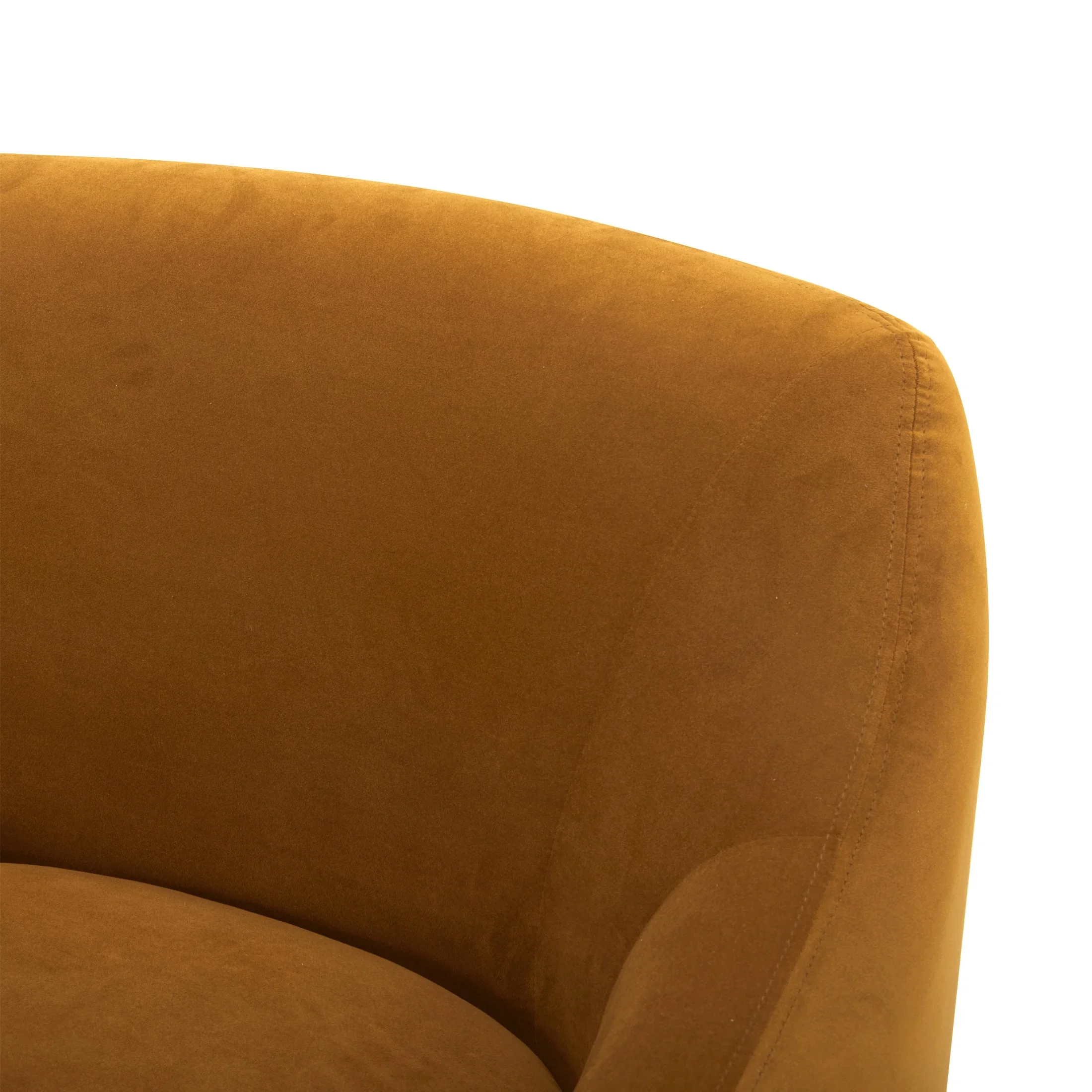 Better Homes & Gardens Emerson Curvy Accent Chair, Truffle Brown Boucle