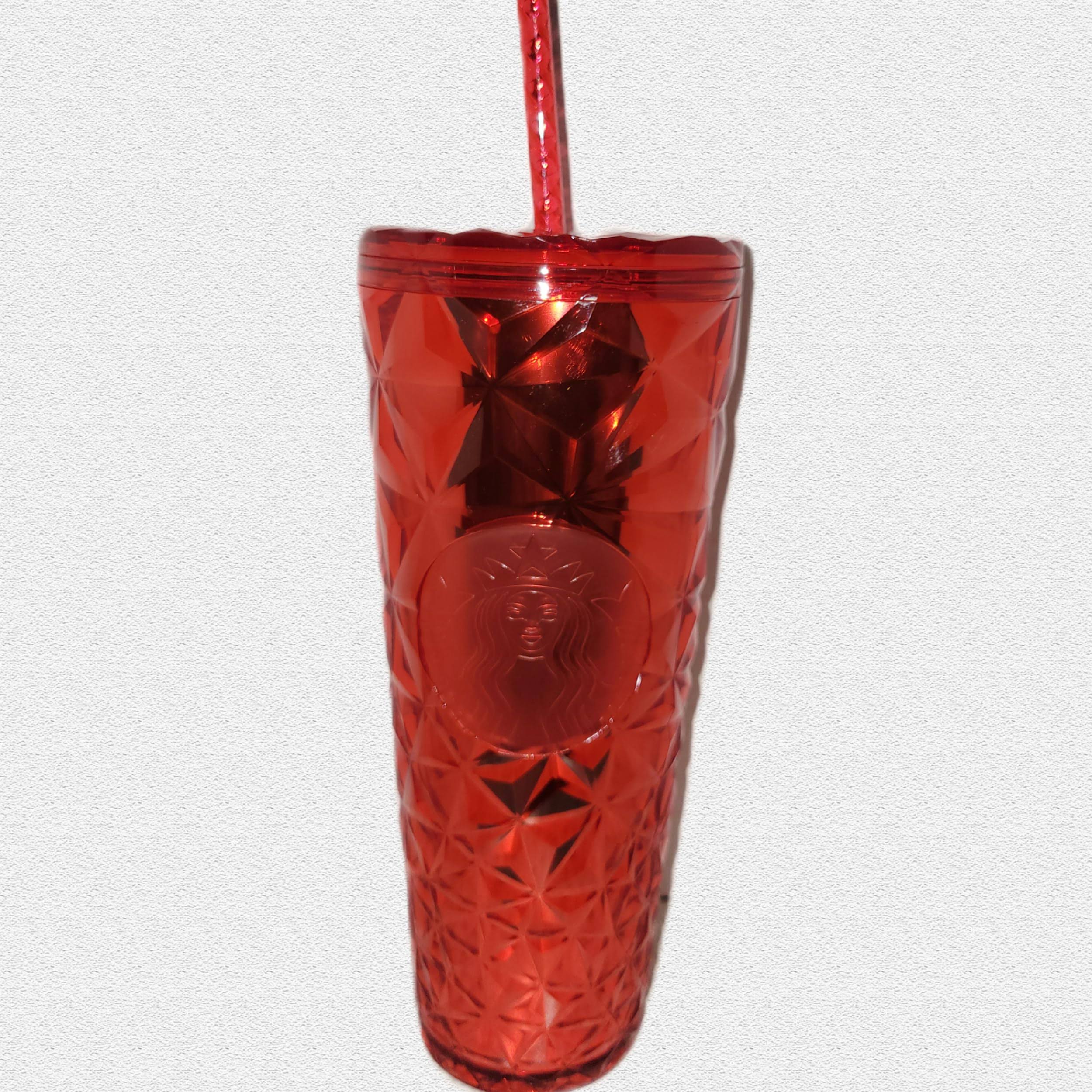 Starbucks Dining | Starbucks Holiday 2023 Poinsettia Red Prism Venti Tumbler | Color: Red | Size: 24oz | Caponeschick's Closet