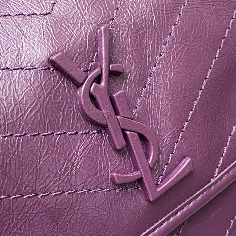 YSL NIKI MEDIUM IN CRINKLED VINTAGE LEATHER(HIGH-END GRADE)