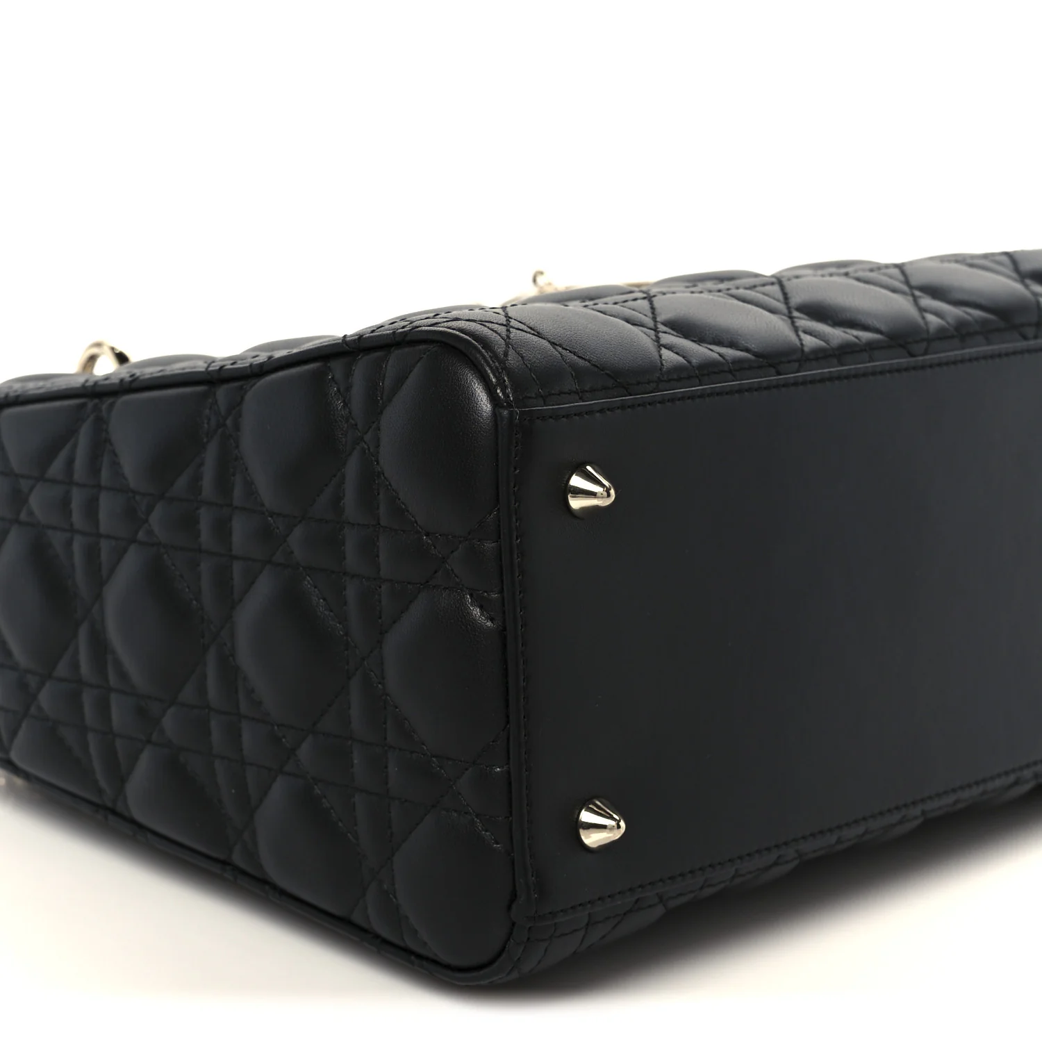 Lambskin Cannage Medium Lady Dior Black