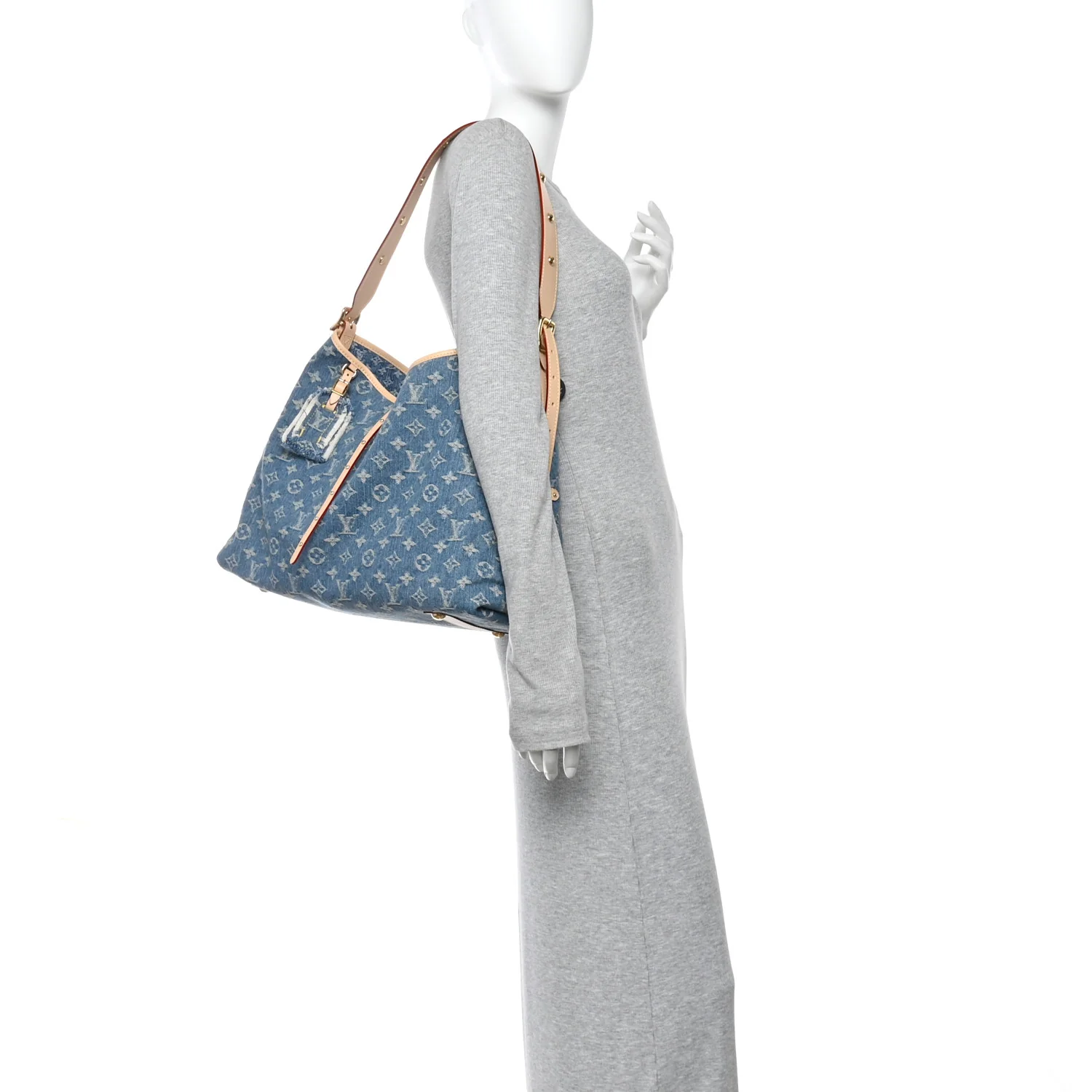Monogram Denim CarryAll MM Blue