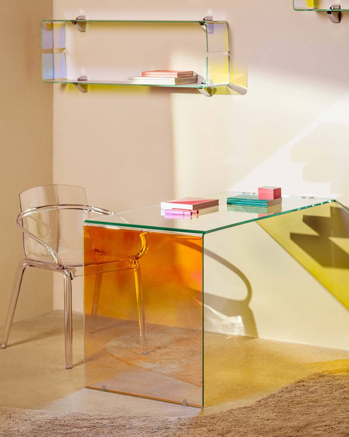 Iris - Escritorio de Cristal Templado Iris