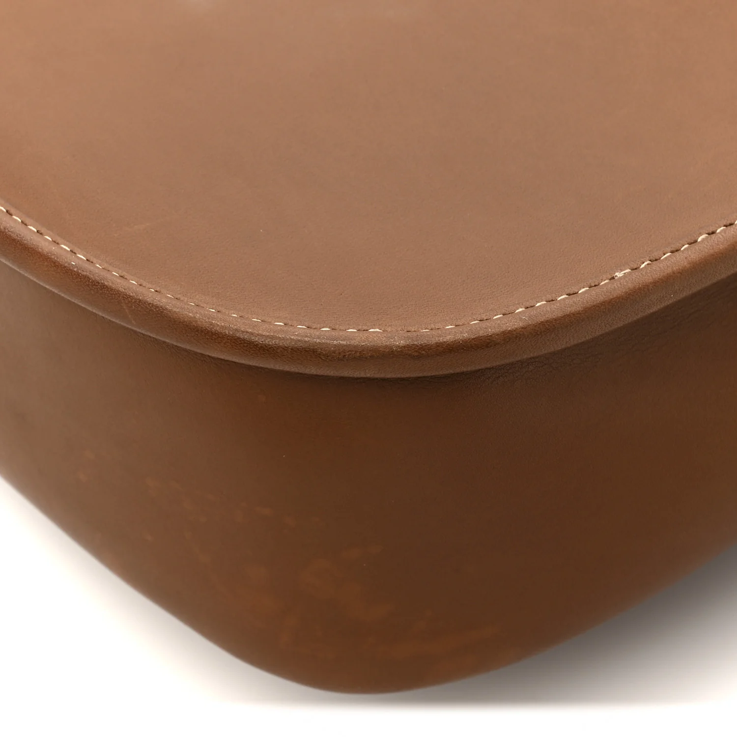 Vegetable Tanned Calfskin Le Caban Satchel Bag Brick
