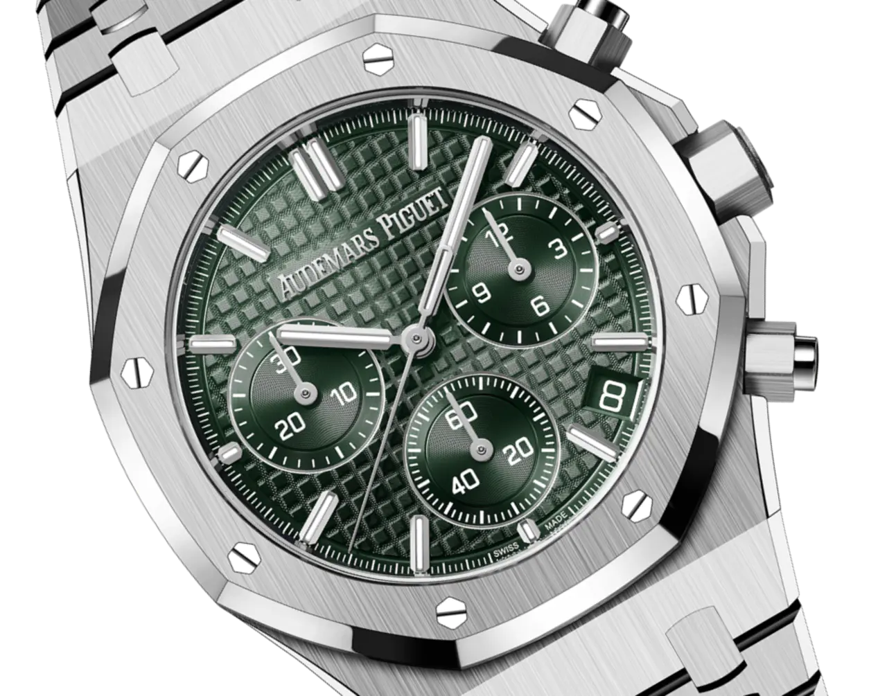 【Super Clone】Audemars Piguet ROYAL OAK Khaki Green Dial CHRONOGRAPH 41mm 26240ST.OO.1320ST.08