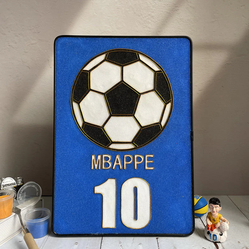 Football,Beginner Cloisonné Enamel DIY Kit, with Tutorial& All Tools