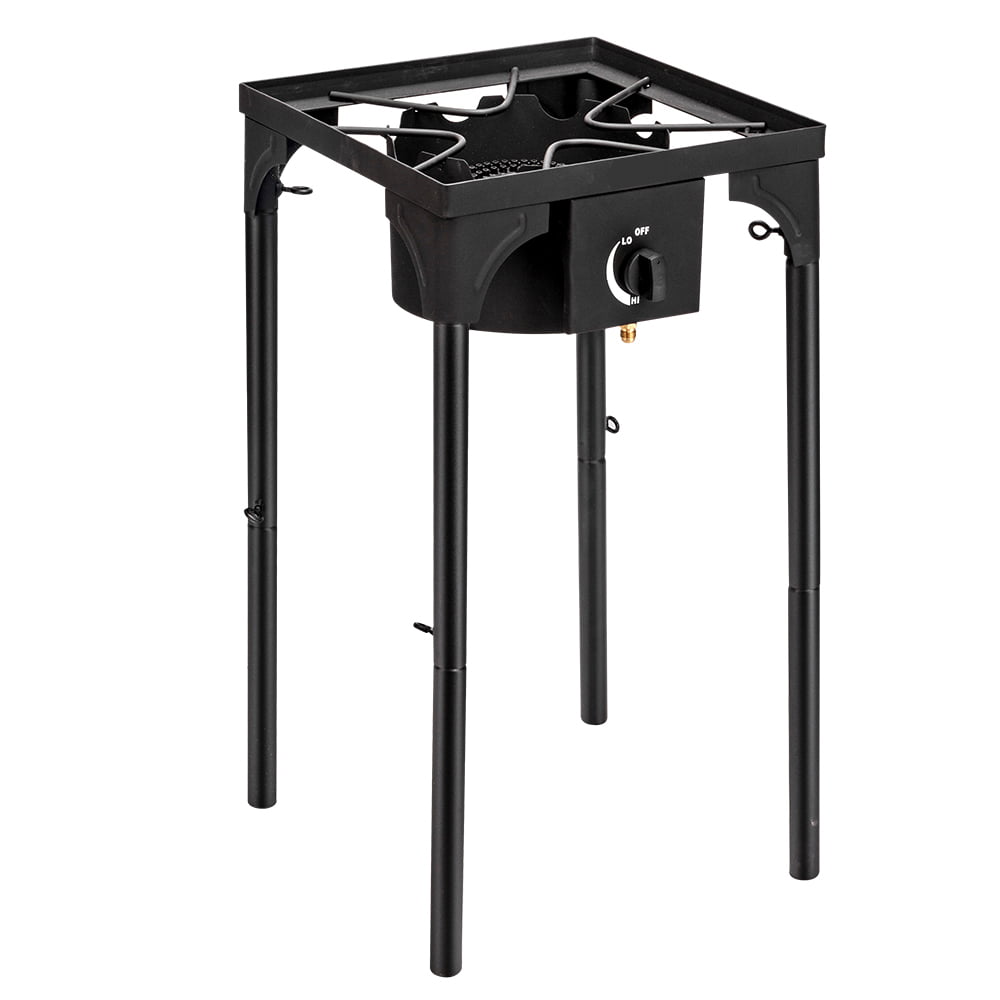 Portable 75.000 BTU Outdoor Single Burner Propane Burner Cooking BBQ Grill