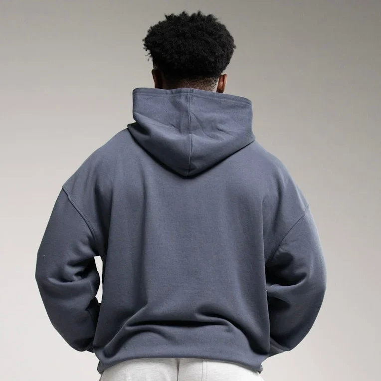 EVOLVE DARK GREY OVERSIZED FULL ZIP HOODIE
