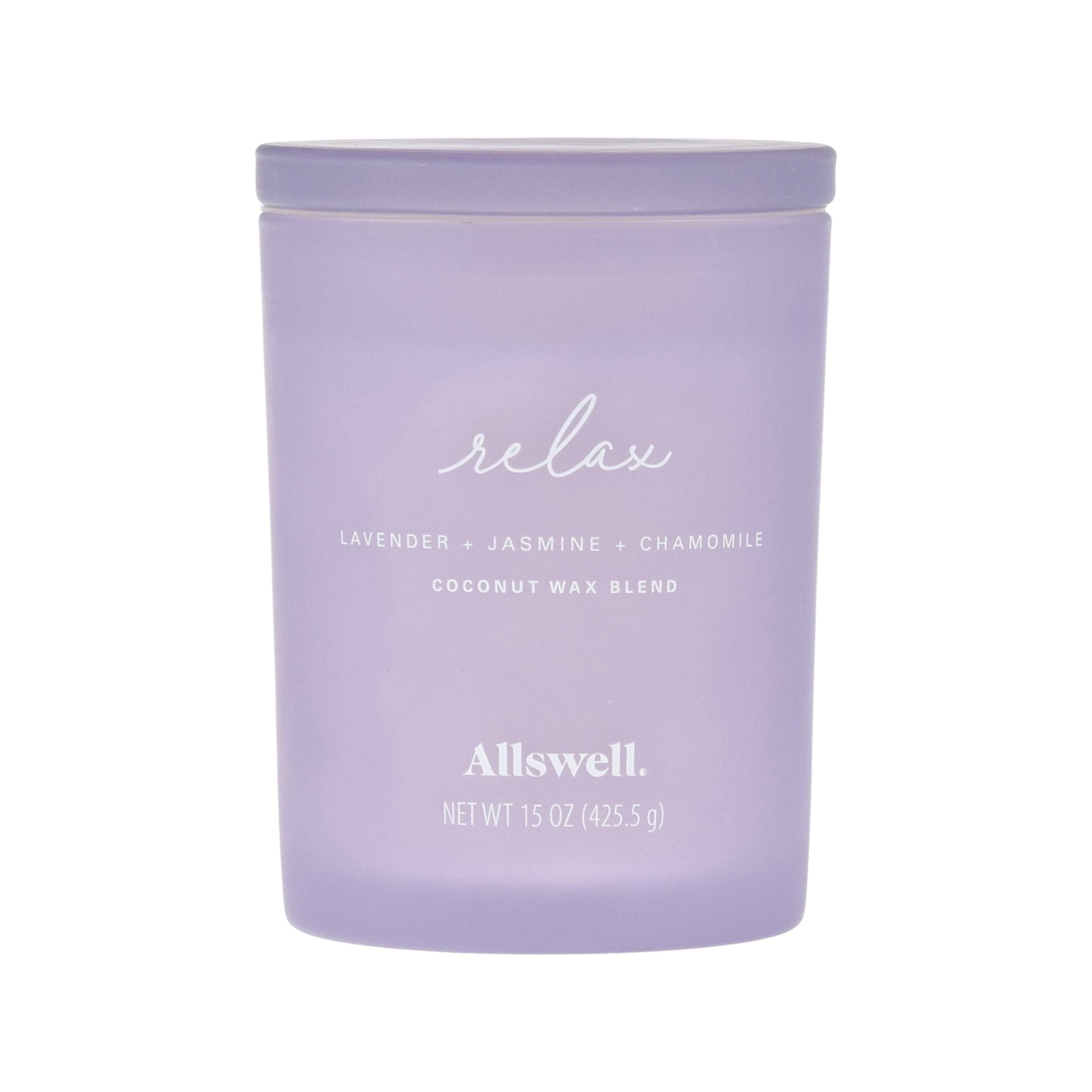 Allswell 15oz Scented 2-Wick Spa Candle - Relax (Lavender + Jasmine + Chamomille)