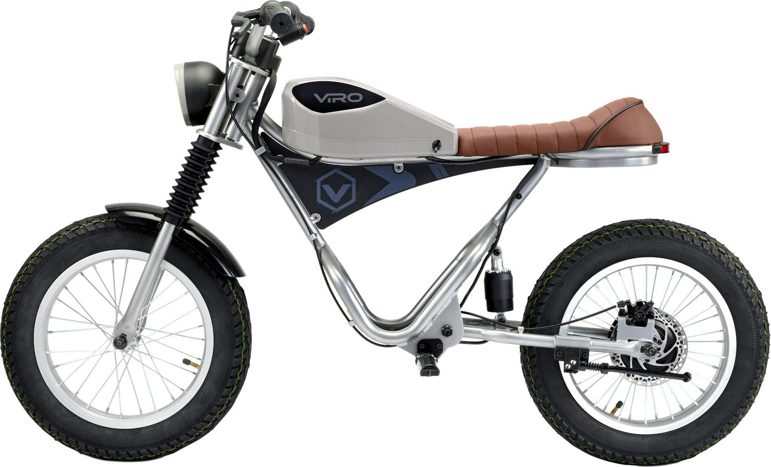 VIRO Rides Electric Mini - Bike 25.2 V Cafe Racer Powered Ride - on with Parent Control
