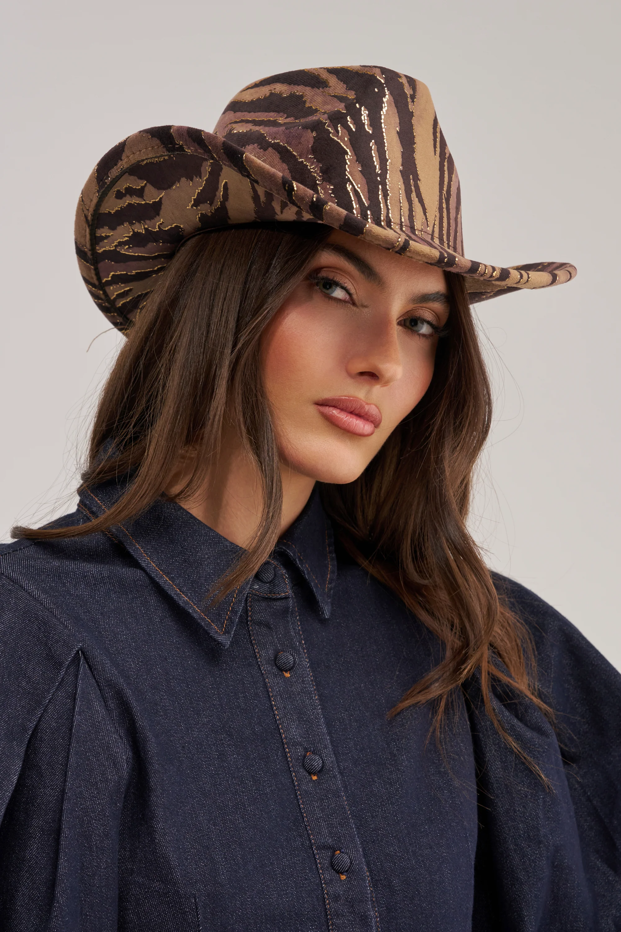 WILD ONE VELVET COWBOY HAT - Akira Store