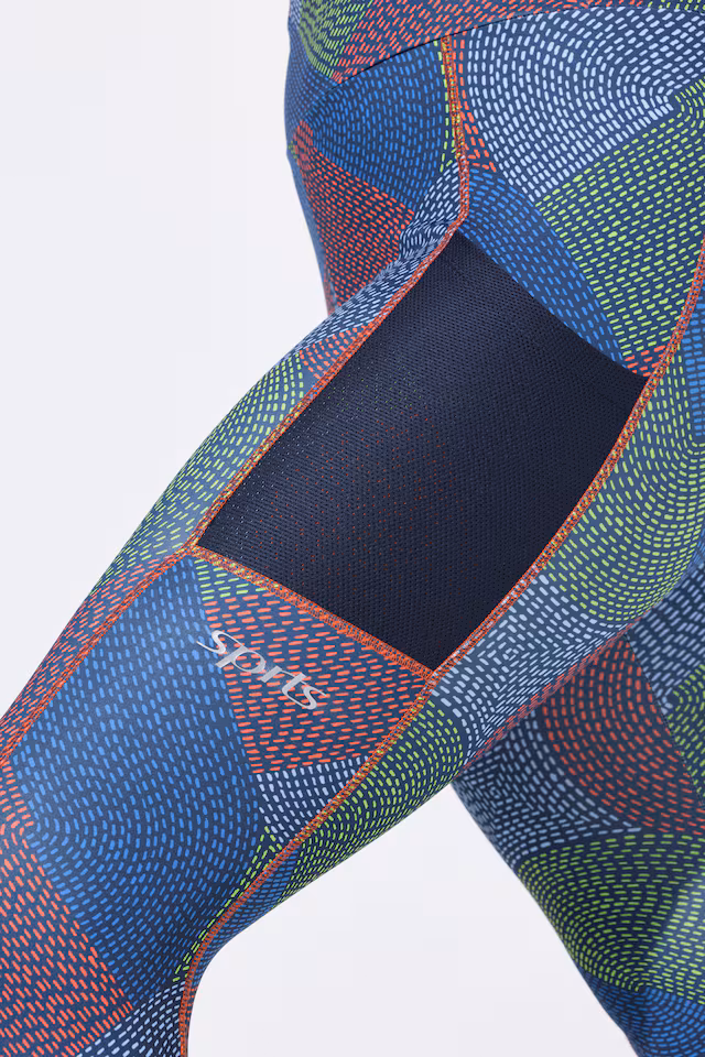 Quick Drying Stitch Print Performance Leggings