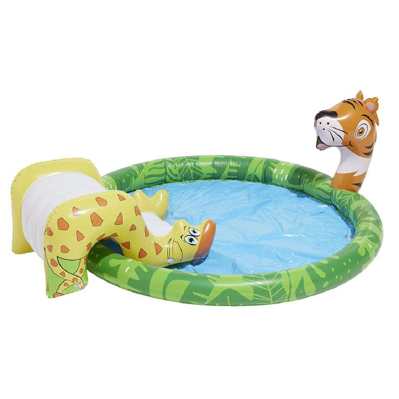 Aire de jeu avec toboggan et jet d'eau Funky girafe tigre Ø150xH54cm