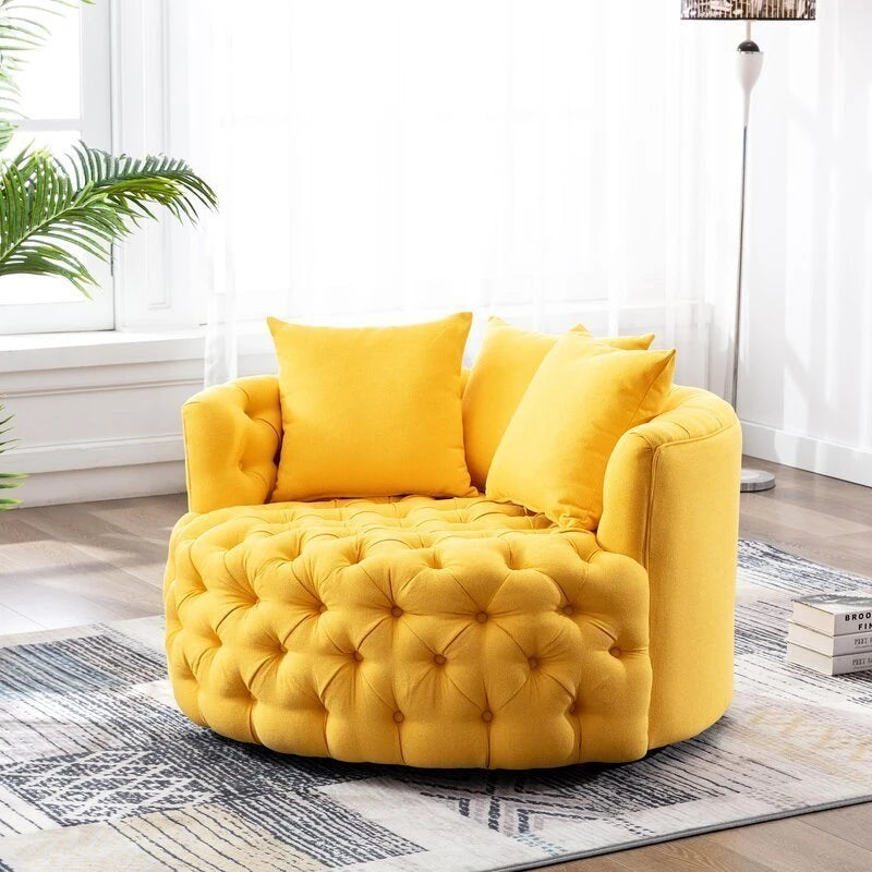 Fauteuil d'appoint surdimensionné capitonné Damis de 42,5 pouces de large