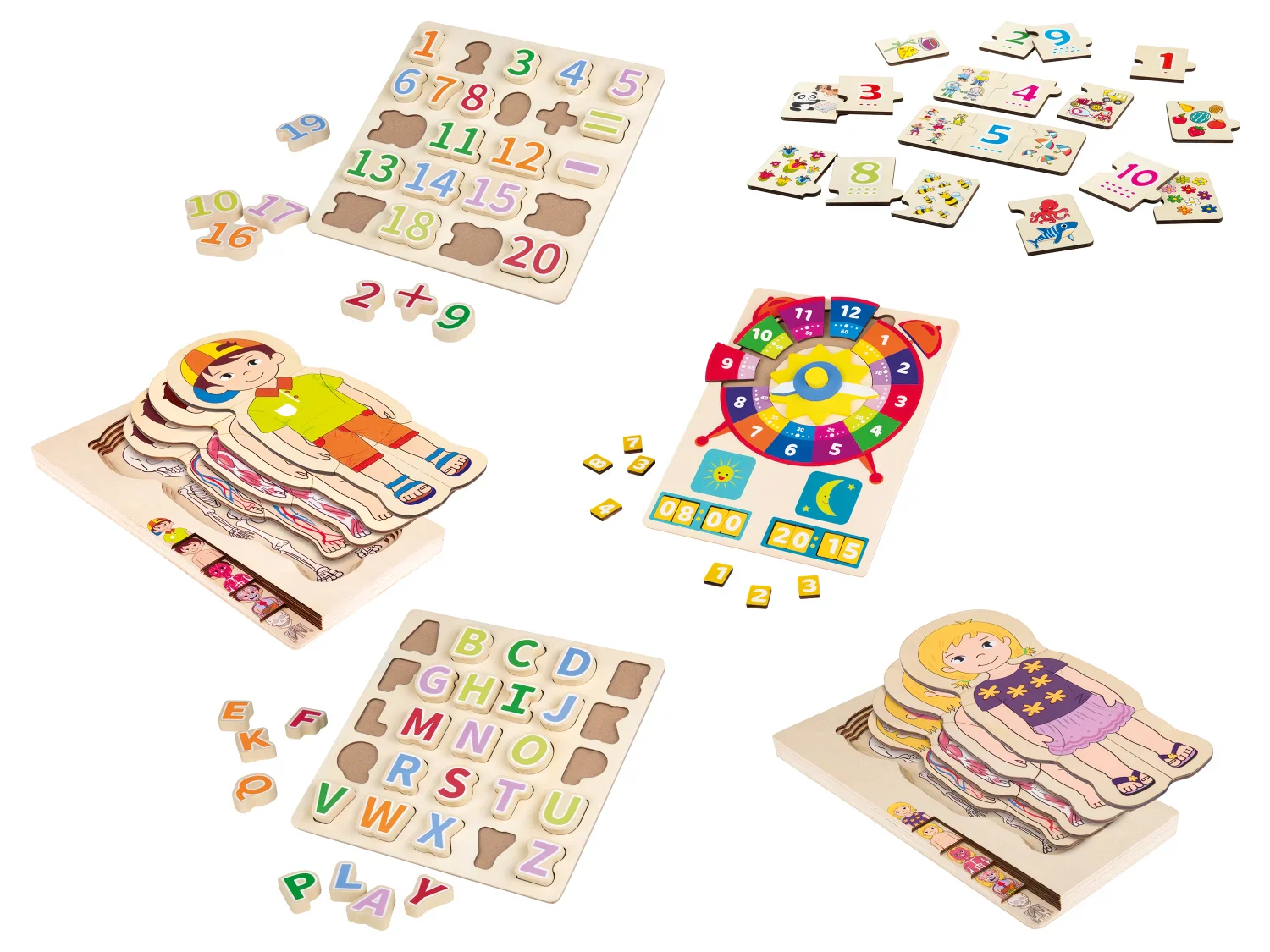 lupilu Puzzle ducatif en bois