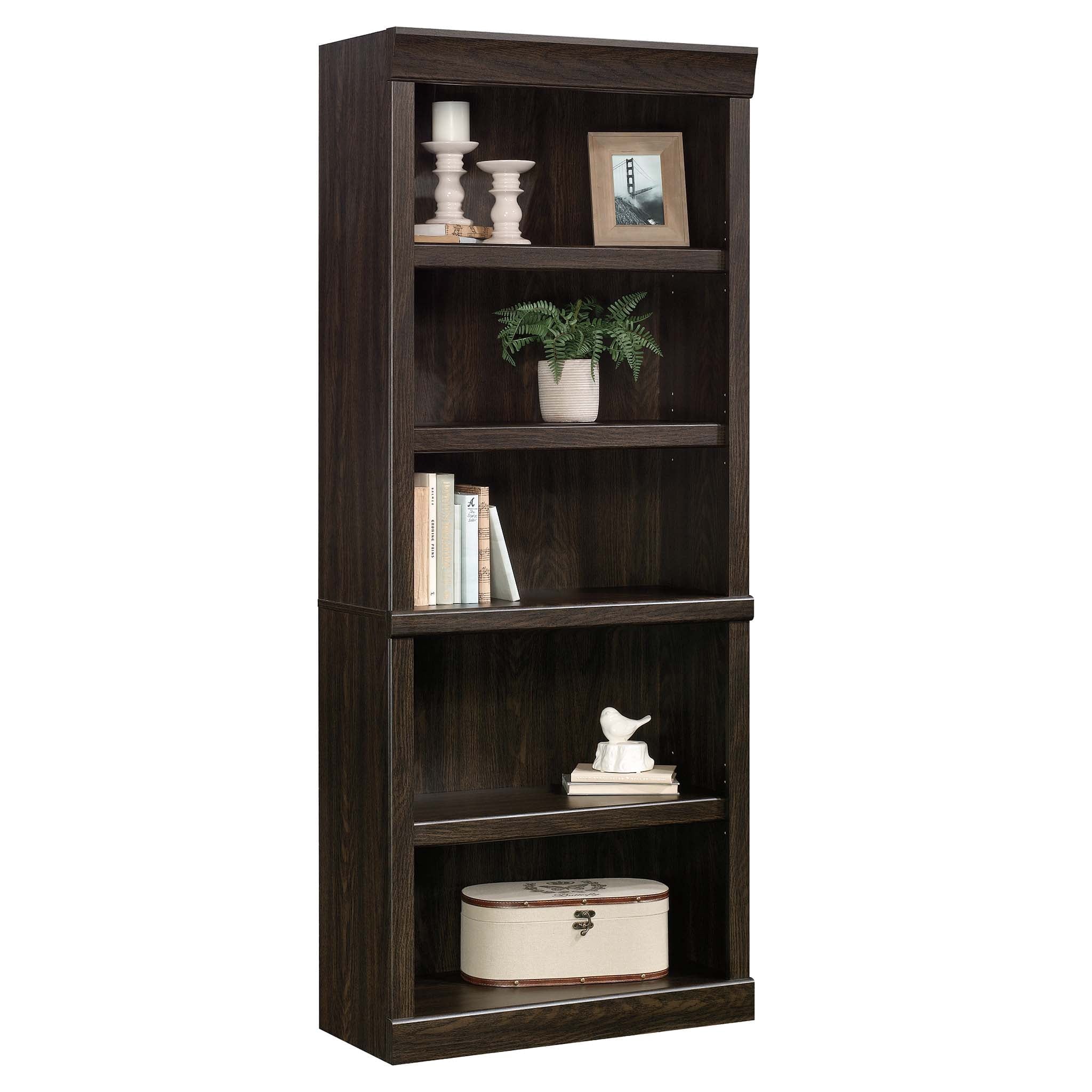 Better Homes & Gardens Glendale 5 Shelf Bookcase, Dark Oak Finish