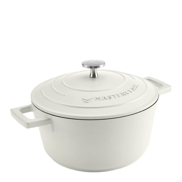 Cast Aluminium gryte 2,5L 21 cm krem