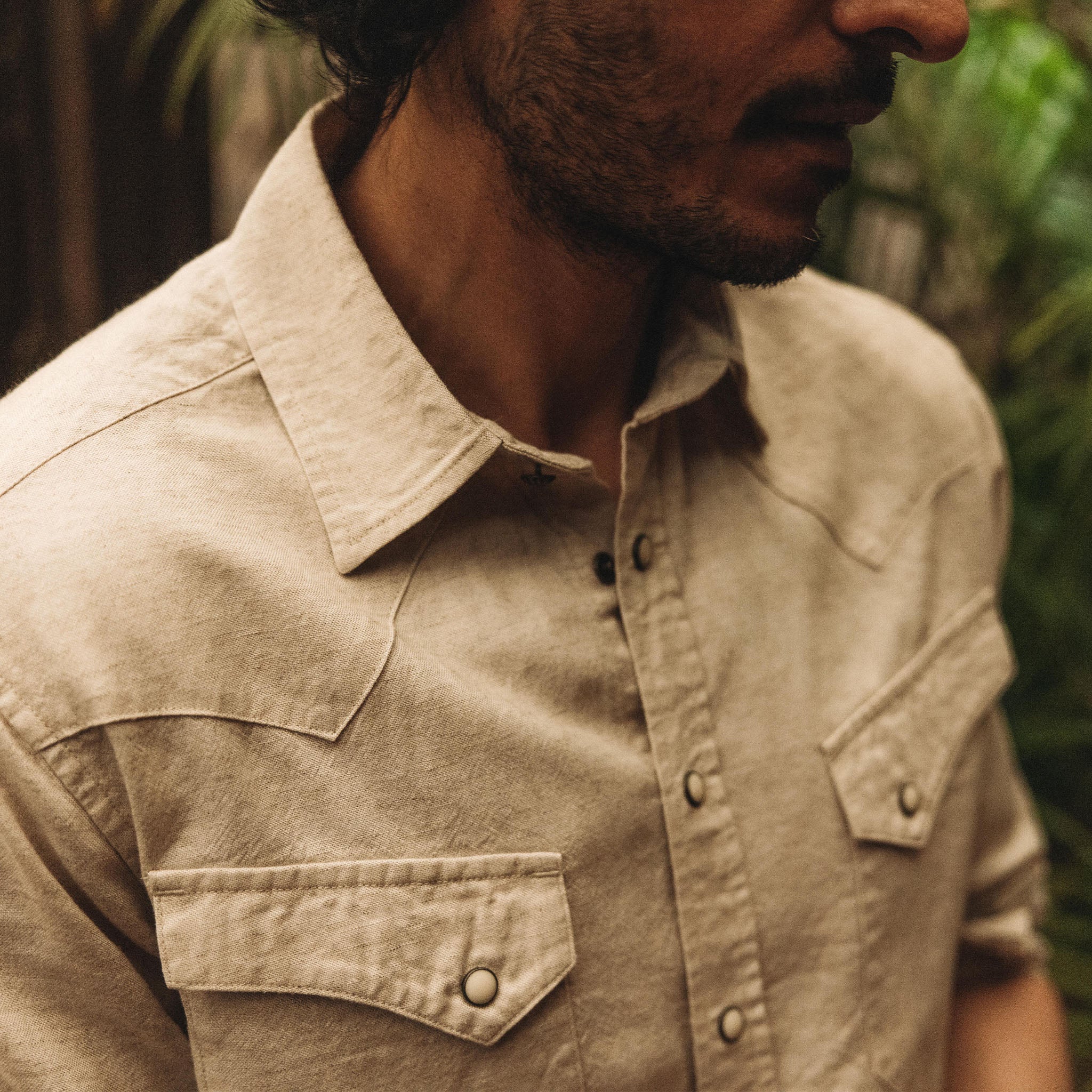 La chemise western en naturel