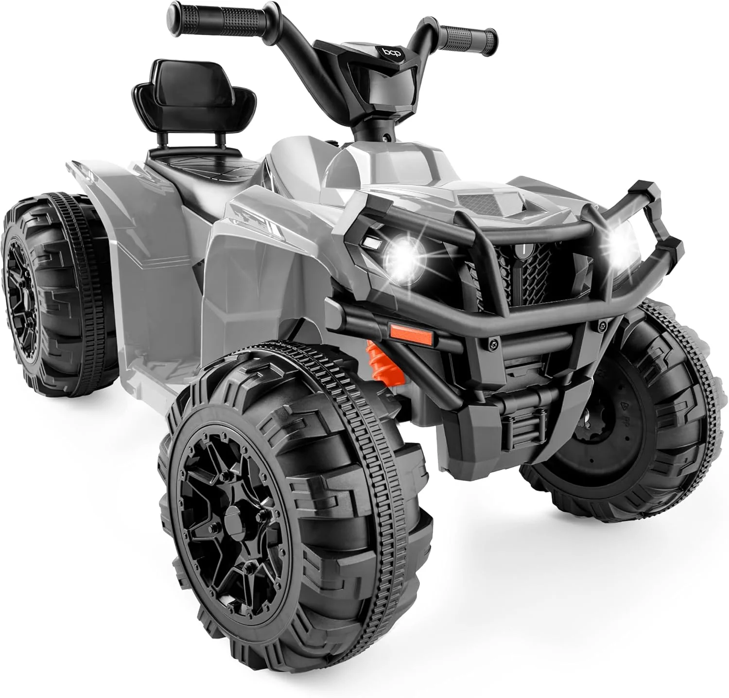 Quad électrique 12 V pour enfants Best Choice Products, véhicule tout-terrain à 4 roues avec audio Bluetooth, vitesse maximale de 3,9 km/h, pneus à crampons, phares LED et radio.