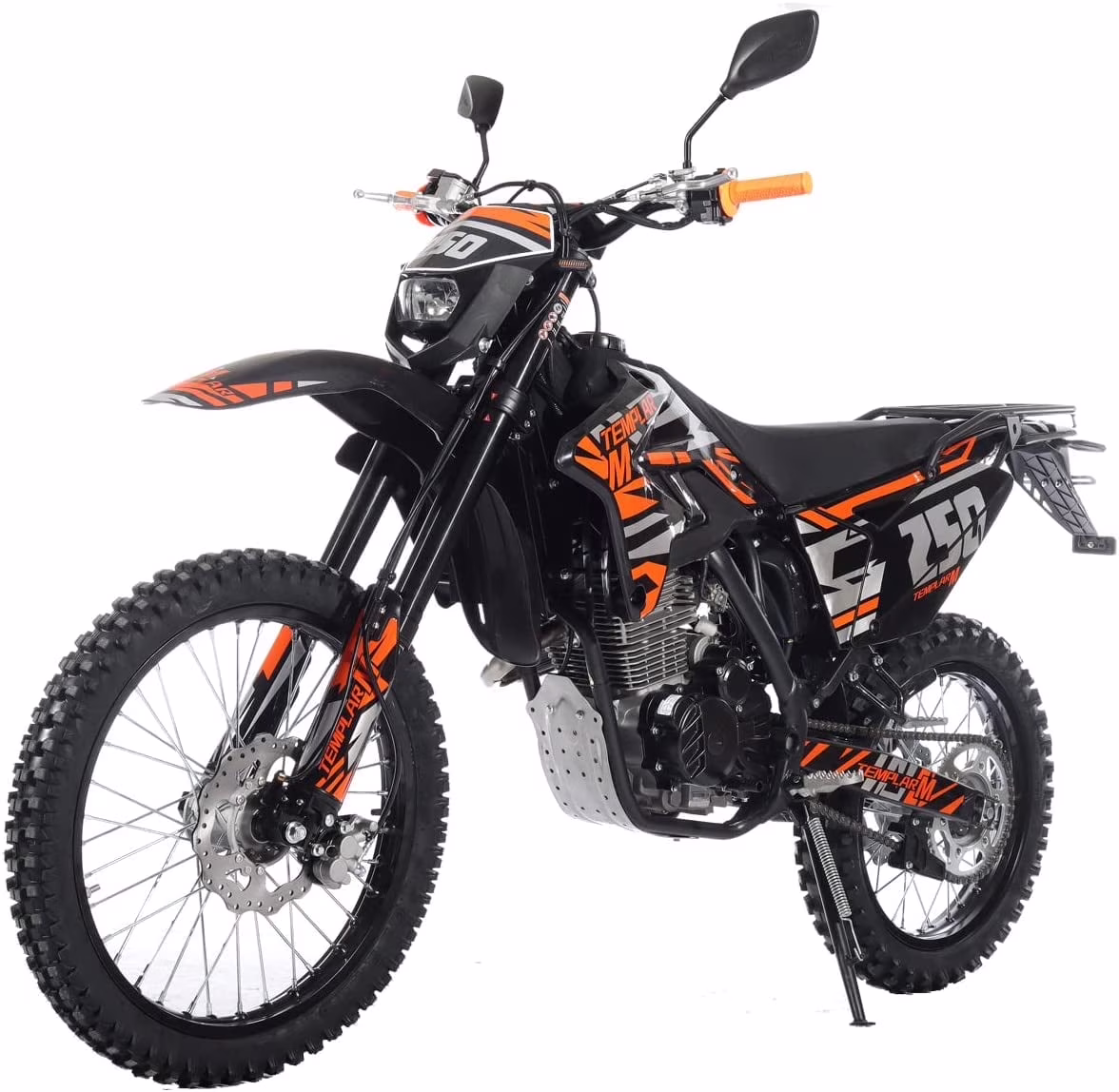 Templar M 250cc Gas Dirt Bike with Engine 5 Speed Pit Bikes Adult Pitbike, Big 21"/18" Wheels!(Blue) - Image 7