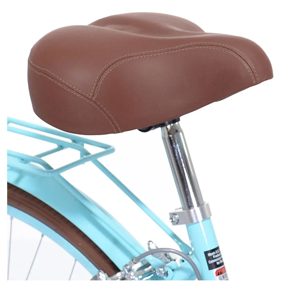 Kent 700C Providence Cruiser Bike, Adult, Light Blue and Brown