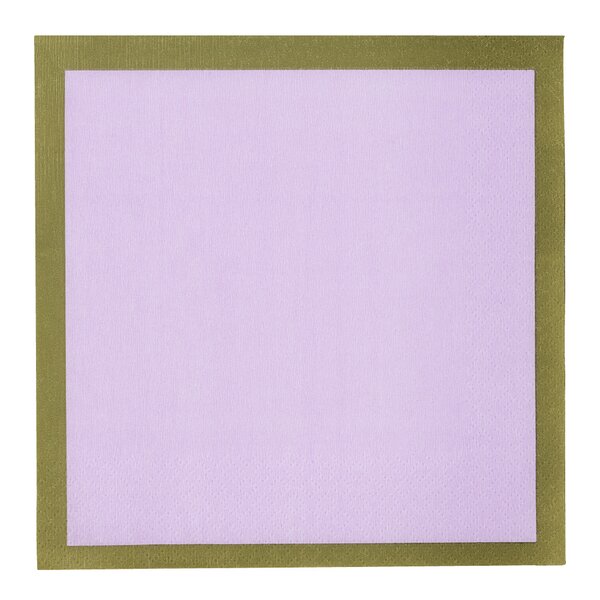 Play serviett 33x33 cm 20 stk lilla/oliven