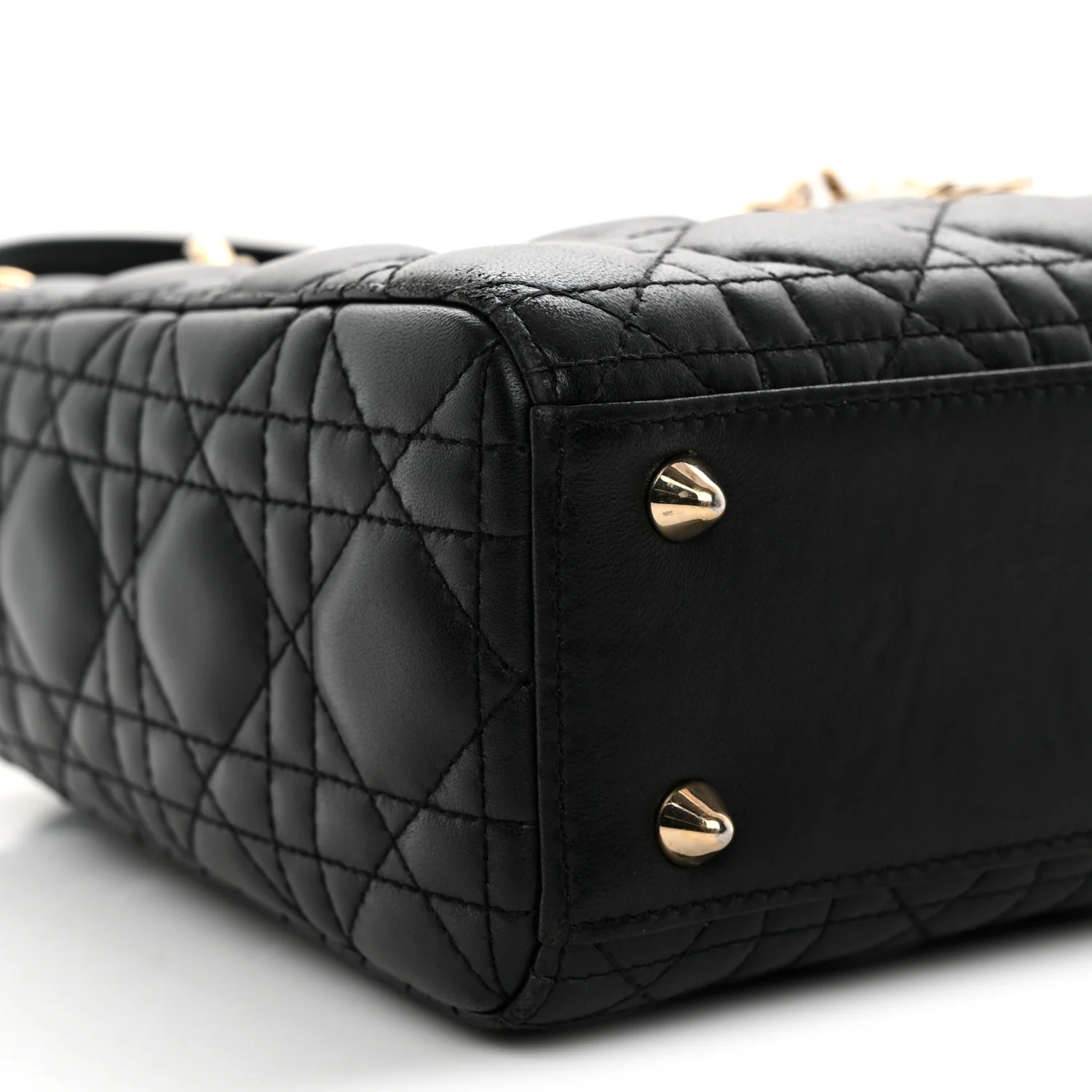 Lambskin Cannage Small My ABCDior Lady Dior Black